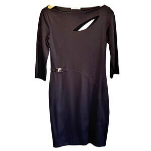 Versace Collection Black Cut-Out Sheath Dress - size 44 (US 8)